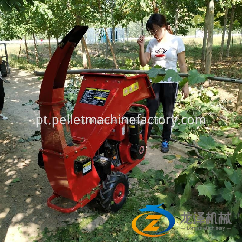 Trailer montado em serviço pesado de 15hp Motor a gasolina CE Aprovado a gasolina Motor Shredder